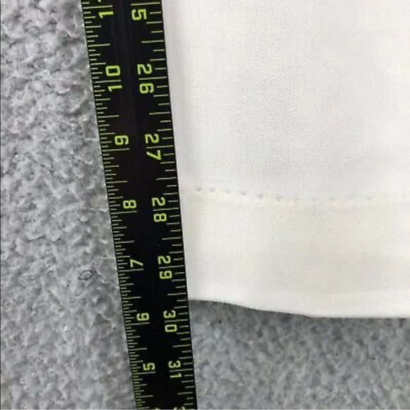 Liz Claiborne Womens Dress Pants Size 12/14? Ivory Straight Leg Hi-Rise Career - Picture 3 of 9